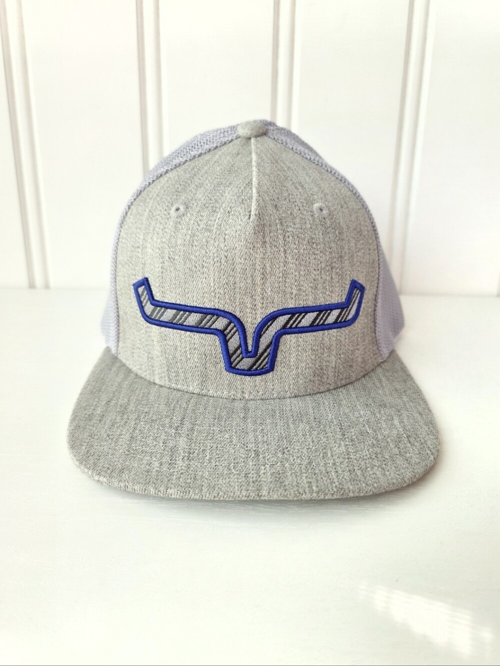 Kimes Ranch Unisex Cap Trucker Snapback Western Hat Grey